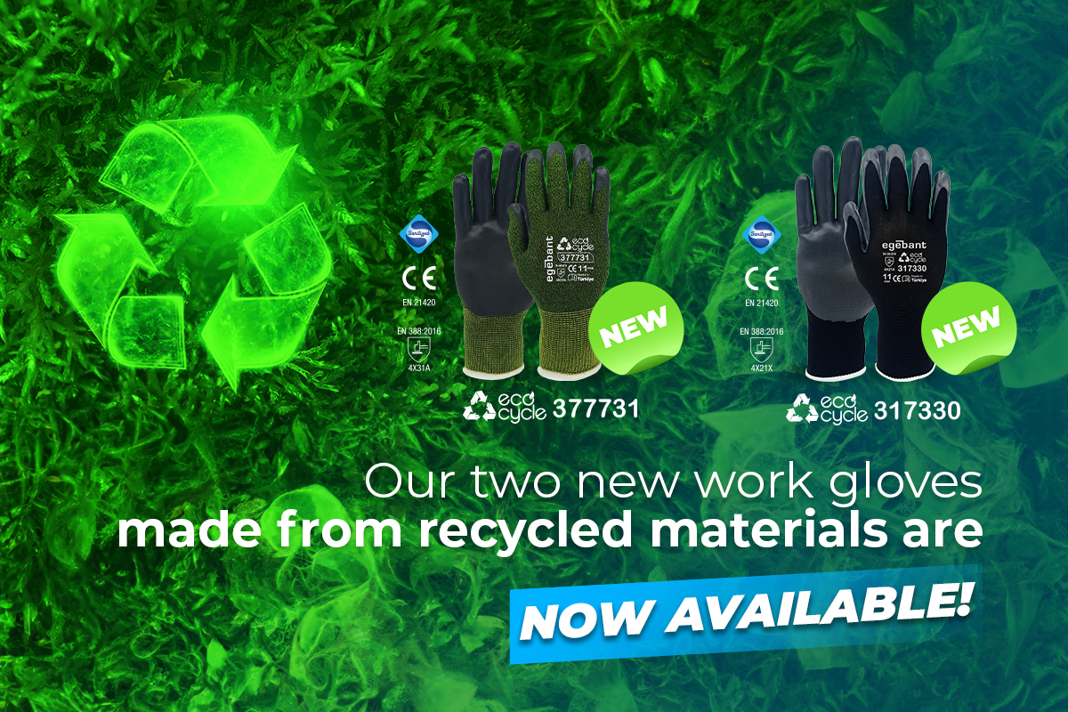 Our Two New Work Gloves Made From Recycled Materials Are Now Available!